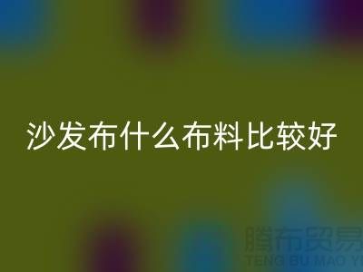 沙發(fā)布什么布料比較好_什么布料的沙發(fā)比較好_沙發(fā)面料知識