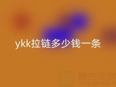 誰能告訴我，庫存ykk拉鏈多少錢一條
